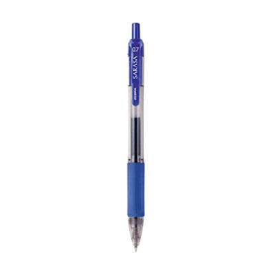 8801AZUL - BOLIGRAFO ZEBRA SARASA RETRACTIL MEDIANO .7MM GEL AZUL 8801