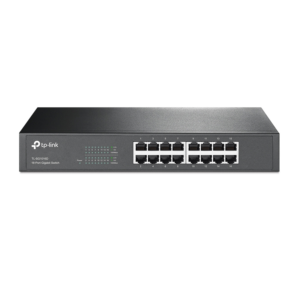 845973020613-T - SWITCH ESCRITORIO TP-LINK 16PTOSGIGA/SAVEENERGY 40%/TL-SG1016D