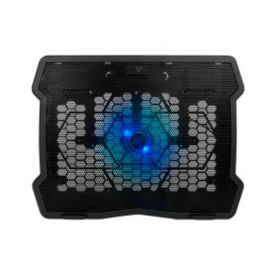 CP-103 - BASE ENFRIADORA VORAGO CP-103 PARA LAPTOP 15.6", 1 VENTILADOR, NEGRO