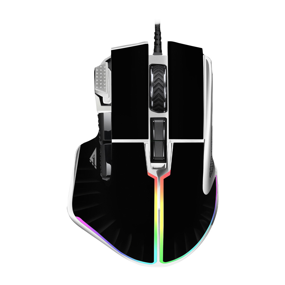 MOG602-BK - MOUSE GAME FACTOR LASER, PIXART 3370, 19K DPI, 6+1 BOTONES RGB MOG602-BK