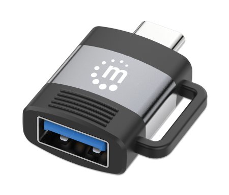 766623356312 - Adaptador USB-C V3.2 Gen1, CM-AH, 5Gbps 3A, Aluminio Gris Espacial/Negro