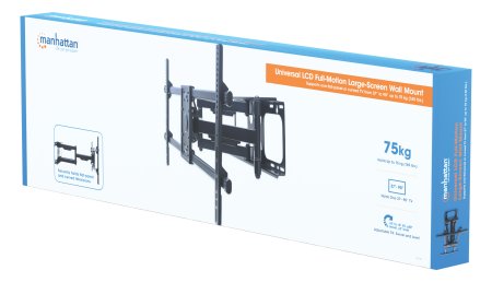 Soporte para TV, de pared, movimiento articulado, pantallas curvas o planas  de 37 a 90 de máximo 75 kg