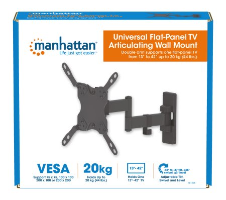 MANHATTAN 461405 - Soporte TV / para pared / 20kg / 13 a 42