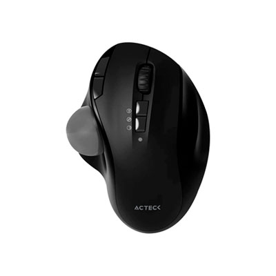 RATON ACTECK VIRTUOS ART MI790, ERGONOMICO, INALAMBRICO, BLUETOOTH, 2400DPI, NEGRO, AC-936309