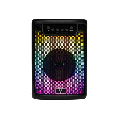 BOCINA VORAGO KSP-205 4", BLUETOOTH 5.3, RGB, LECTOR MICRO SD, USB, 3.5MM NEGRO