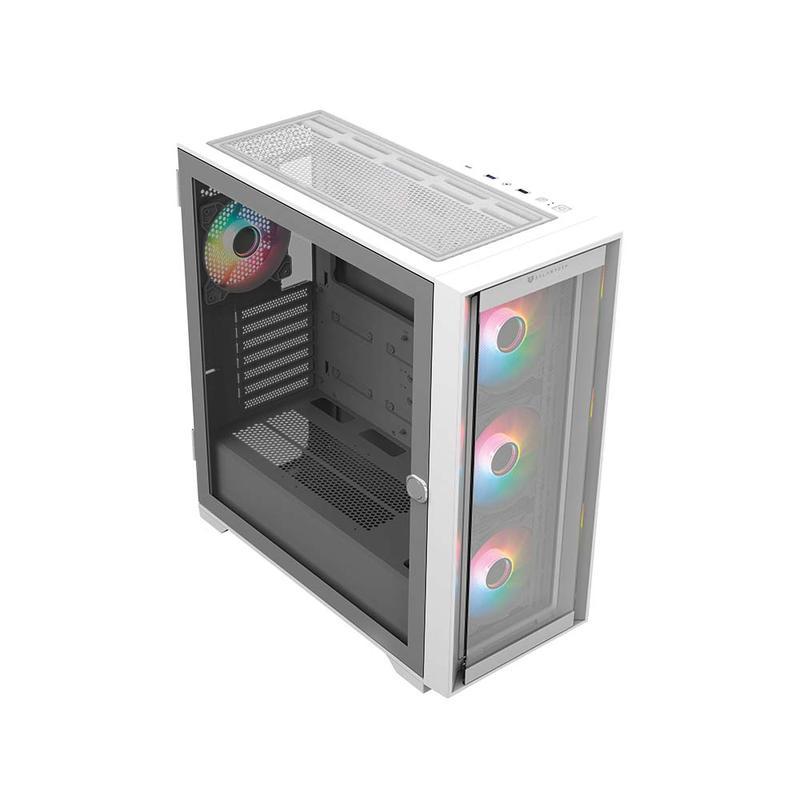 BR-938761 - GABINETE BALAM RUSH FULL TORRE CARBON 9000/USB 3.0/2.0/USB C/4 VENT/BALNCO (BR-938761)