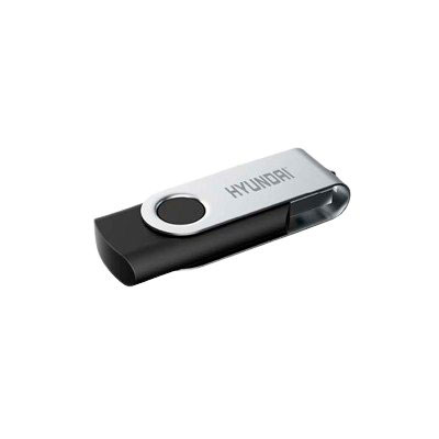 MEMORIA USB 16GB 2.0 HYUNDAI NEGRO/PLATA U2BKP/16G