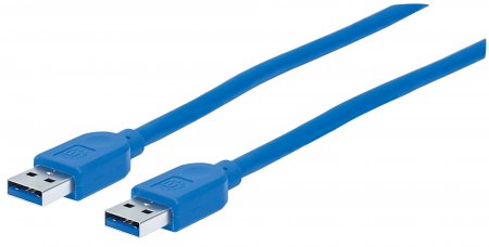 Cable USB V3.2 A-A  1.8M Azul, 5 Gbps