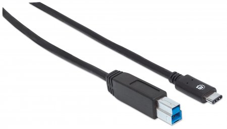 Cable USB-C V3.1, C-B 1.0M Negro