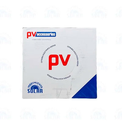 PV-C10-100MR - CABLE FOTOVOLTAICO ROJO 10 AWG 5.26MM², PV-C10-100MR