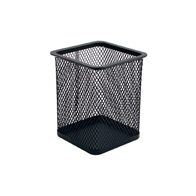 PORTA LAPIZ NEXTEP CUADRADO MALLA METALICA, 8 X 8 X 9.7CM, NE-158F, NEGRO