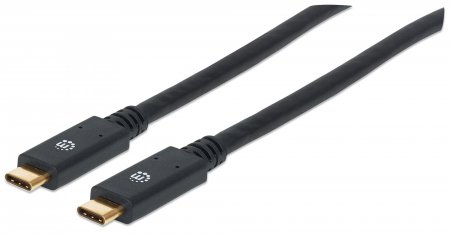 Cable USB-C V3.1, C-C 2.0M Negro