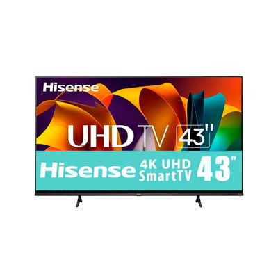 TELEVISION HISENSE A6NV 43" SMART TV LED, 4K ULTRA HD, NEGRO, 43A6NV