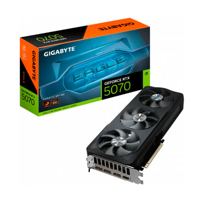 TARJETA DE VIDEO GIGABYTE NVIDIA GEFORCE RTX 5070 EAGLE OC SFF, 12GB GDDR7, DISPLAY PORT, GV-N5070EAGLE OC-12GD
