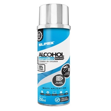 ALCOHOL ISOPROPILICO SILIMEX EN AEROSOL 250ML