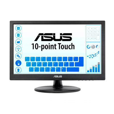 MONITOR ASUS LED TOUCH 15.6", 1366X768 HD, 60HZ, HDMI, NEGRO, VT168HR