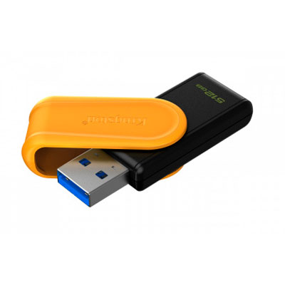 MEMORIA USB 512GB KINGSTON EXODIA S 3.2 NEGRO/AMARILLO, DTXS/512GB