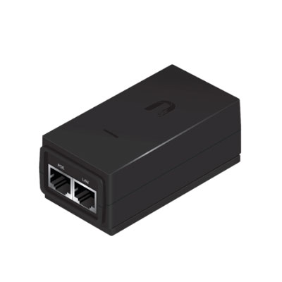 ADAPTADOR POE UBIQUITI DE 24 VDC, 0.5 A, COMPATIBLE CON AIRGATEWAY, POE-24-12W