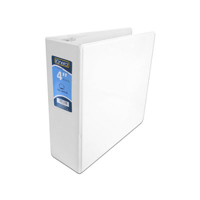 CARPETA KINERA VINIL ARO "O" 4" BLANCA 9401BL