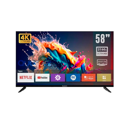 TELEVISION QUARONI LED 58", SMART TV, 4K ULTRA HD, NEGRO, Q58N24